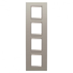 Rama Ornament 4P verticala metal LUX Gewiss Chorus aluminiu periat GW16229XS