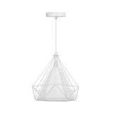 Lustra cu Pendul Camelia, Sofia CONCEPT&reg;, Stil Vintage Retro, Inaltime ajustabila, E27, 20000h, 110Cm, Alb