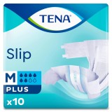 Scutece pentru incontinenta adulti, Tena Slip Plus, marime M, 10 bucati