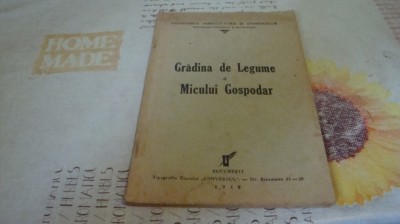 Gradina de legume a micului gospodar - 1940 foto