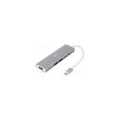 Cablu HDMI soclu, microSD, USB A soclu x2, USB C mufa, USB C soclu, USB 3.0, lungime {{Lungime cablu}}, {{Culoare izola&#355;ie}}, Goobay - 45850