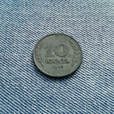 10 Cents 1942 Olanda / Nederland foto