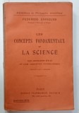 LES CONCEPTS FONDAMENTAUX DE LA SCIENCE par FEDERICO ENRIQUES , 1919