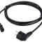 Cablu 3x1mm2 CEE 7/7 ştecăr unghi IEC C13 mamă PVC Qualtek Electronics