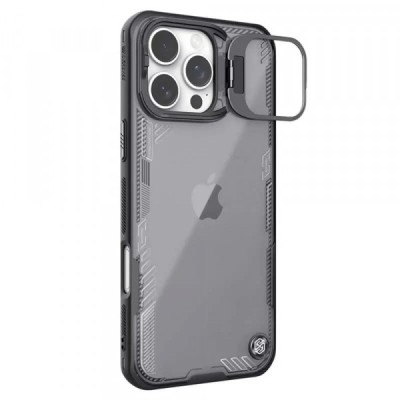Husa pentru Apple iPhone 16 Pro Max, Nillkin, Iceblade Prop (with Camera Cutout), Neagra foto
