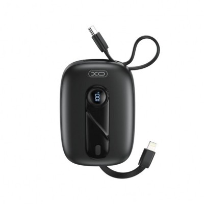 Baterie Externa XO Design PR246, 10000mAh, 22.5W, PD, 1 x Lightning - 2 x USB-C, Neagra foto