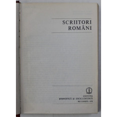 MIC DICTIONAR , SCRIITORI ROMANI BUCURESTI 1978