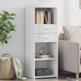 VidaXL Dulap &icirc;nalt, alb, 45x42,5x124 cm, lemn prelucrat