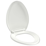 Cumpara ieftin Capac WC cu inchidere silentioasa, eliberare rapida, alb