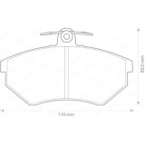 Set placute frana Jurid 571357J, parte montare : punte fata