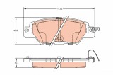 TRW GDB2163 set placute frana,frana disc