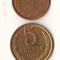 SV * URSS / Rusia (3 x) 3 si 5 COPEICI * KOPEEK 1976 - 1987 - 1988 XF / UNC