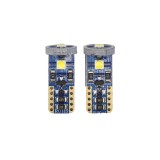 Set 2 Becuri Auto LED T10 W5W 5W, 6500K, Alb, SMD, 12V, Lampi Interior, Plafoniera, Martor Bord, Durata 50000 Ore