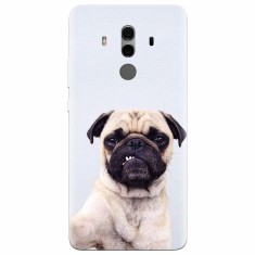 Husa silicon pentru Huawei Mate 10, Simple Pug Selfie foto
