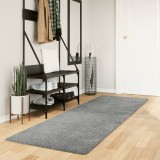 vidaXL Covor pufos &quot;PAMPLONA&quot; cu fire &icirc;nalte, verde modern, 80x250 cm