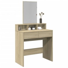 vidaXL Masă de toaletă cu oglindă, stejar sonoma, 80x41x144,5 cm 848173