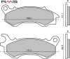 Set placute frana fata Honda PCX 125-150 (10-18) - SH 125 (14-18) - Peugeot Django - Speedfight 4 50-125-150cc (RMS)