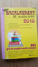 Bacalaureat mate info 2018 Ghid de pregatire pentru examene M1 foto