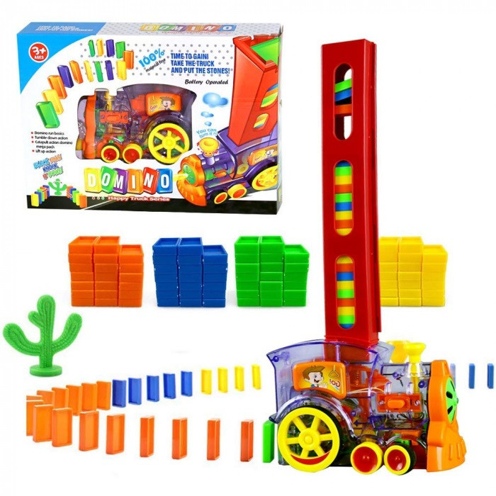 Domino, trenuletul cu 80 piese, 7Toys