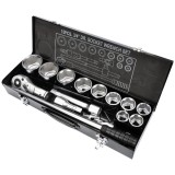 Yato YT-1334 - Set capete chei tubulare 30-60 mm patrat 3/4 inch 15 bucati