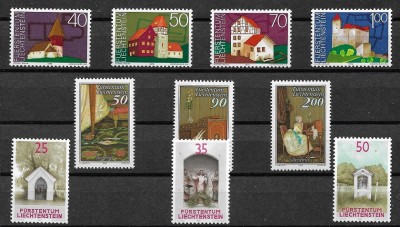 C1127 - lot timbre nestampilate MNH Liechtenstein foto