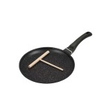 Tigaie pentru clătite, din aluminiu marmorat, 26cm, negru, Kinghoff