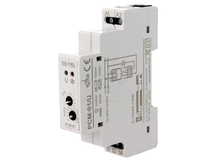 Timer Programabil SPDT 250VAC/16A 12-240V PCM-01/U