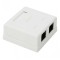 Priza dubla de perete 8P8C UTP Cat5 2x RJ45