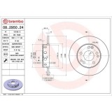 Set disc frana Mercedes 190 (W201) 10.82-08.93, Fata, 262X11mm, plin, BREMBO