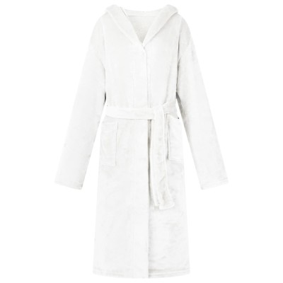 vidaXL Robe cu glugă Alb xxl Flanelă 42017253 foto