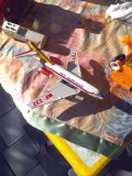 Jucarie veche China Avion Jet Airliner MF 232 Perioada Comunista