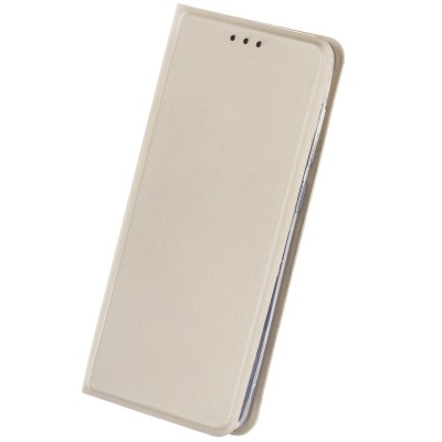 Husa Piele OEM Smart Skin pentru Samsung Galaxy A21s, Aurie foto
