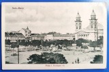 Satu Mare - Piata I. Bratianu - 1926 - circulata, animata, timbre intacte, Necirculata, Fotografie, Printata