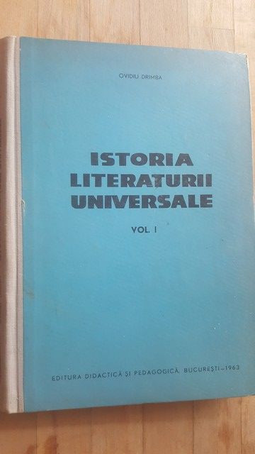 Istoria literaturii universale vol1- Ovidiu Drimba