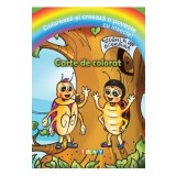 Coloreaza si creeaza o poveste cu insecte! Carte de colorat