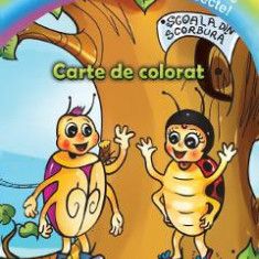 Coloreaza si creeaza o poveste cu insecte! Carte de colorat