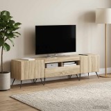 Cumpara ieftin Cabinet TV cu LED BREDA 3 buc. Stejar Sonoma Lemn prelucrat