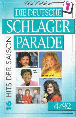 Casetă audio Die Deutsche Schlager Parade 4/92 - 1, originală foto