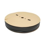 Tub termocontractabil negru 6 mm, 200 m/rola pentru izolatie cabluri