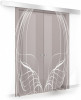 Usa culisanta Boss &reg; Duo model Lava alb, 60+60x215 cm, sticla bronz securizata, glisanta in ambele directii, Modern Glass Art