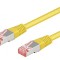 Patch cord S/FTP Cat 6a LSZH Galben 0,5m