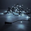Instalatie craciun profesionala de exterior ip65, 2 m, 20 led-uri mari ,liniara, alb rece, interconectabila, prelungitor 1.5 m inclus, fir negru, flip, Flippy