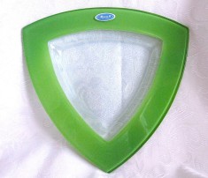 TAVA PLATOU FARFURIE CRISTAL COLORAT JOSKA GERMANIA 25 CM foto