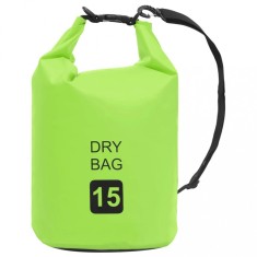 Rucsac impermeabil, verde, 15 L, PVC