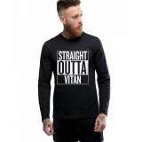 Bluza barbati neagra - Straight Outta Vitan - XL