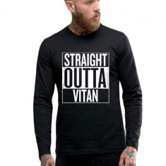 Bluza barbati neagra - Straight Outta Vitan - 2XL