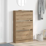 VidaXL Dulap pentru &Icirc;ncălțăminte stejar artizanal 80 x 21 x 125.5 cm