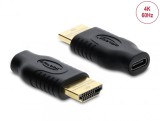 Adaptor USB Type C la HDMI (DP Alt Mode) M-T 4K60Hz cu HDR/HDCP, Delock 61075