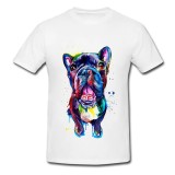 Tricou &quot; Watercolor french bulldog &quot;