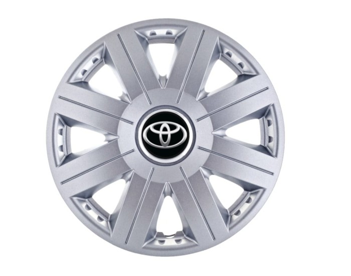 Set 4 capace roti Cosmos cromat R16 pentru gama auto Toyota